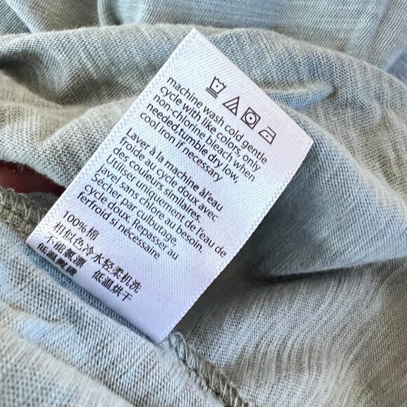 Barefoot Dreams Malibu Collection Slub Jersey Tee Waterfall Size Medium NWT - Picture 11 of 12